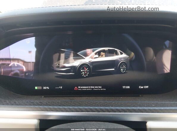 7SAXCBE66RF446993 2024 TESLA MODEL X Серый Вид задних сидений