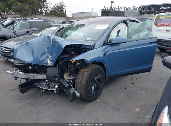 7SAXCDE53TF478262 2026 TESLA MODEL X Синий Передняя левая четверть