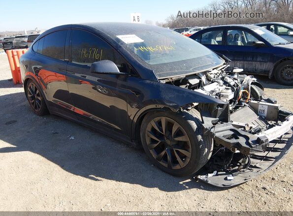 7SAXCDE55NF341374 2022 TESLA MODEL X Серый Передняя правая четверть
