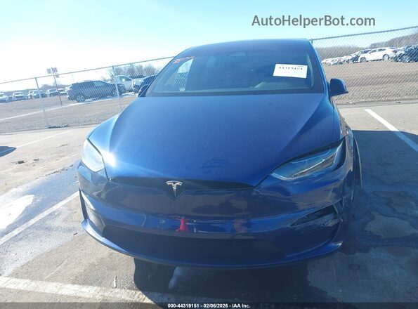 7SAXCDE56RF449749 2024 TESLA MODEL X Синий Вид сзади