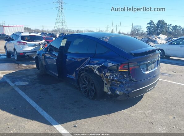 7SAXCDE56RF449749 2024 TESLA MODEL X Синий Задняя левая четверть
