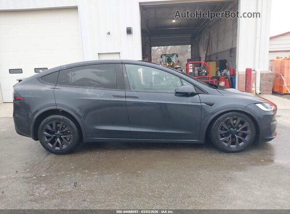 7SAXCDE57RF458752 2024 TESLA MODEL X Gray Вид щитка приладів