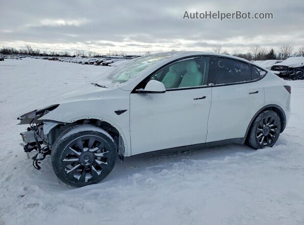 7SAYGAEE0PF695846 2023 TESLA MODEL White Առջևի ձախ երեք քառորդ տեսարան