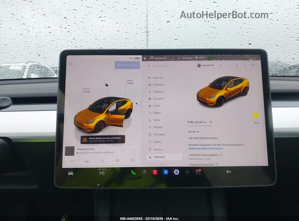 7SAYGDED5SF221182 2025 TESLA MODEL Y Gray 