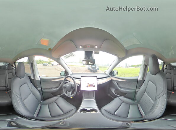 7SAYGDED8SF247954 2025 TESLA MODEL Black Vista interior de 360 grados