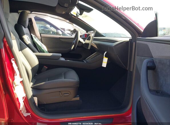 7SAYGDED8TA639184 2026 TESLA MODEL Y Red Widok wnętrza z przodu