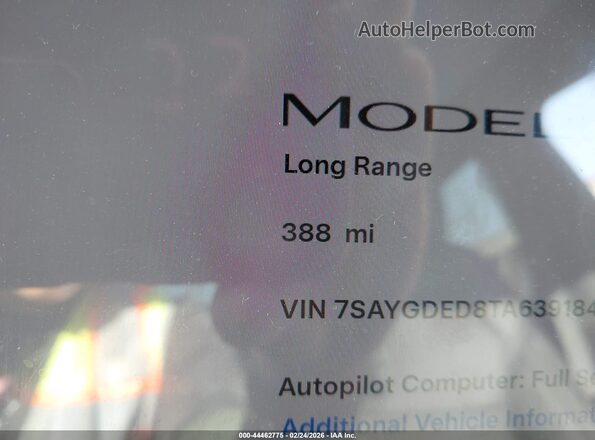 7SAYGDED8TA639184 2026 TESLA MODEL Y Red 