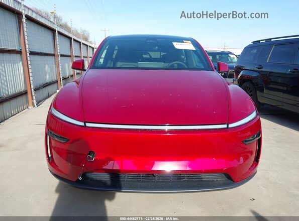 7SAYGDED8TA639184 2026 TESLA MODEL Y Red Widok zestawu wskaźników