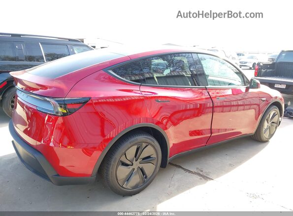 7SAYGDED8TA639184 2026 TESLA MODEL Y Red Widok wnętrza z tyłu