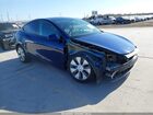 2024 Tesla Model Y Long Range Single Motor Rear-wheel Drive/rwd Blue vin: 7SAYGDED9RF044081
