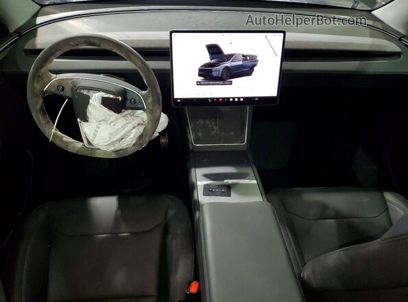 7SAYGDEE0TF395865 2026 TESLA MODEL Gray Вид панелі приладів