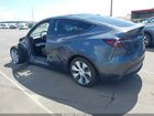 2022 Tesla Model Y Long Range Dual Motor All-wheel Drive Gray vin: 7SAYGDEE1NF454652
