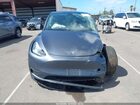 2022 Tesla Model Y Long Range Dual Motor All-wheel Drive Gray vin: 7SAYGDEE1NF454652