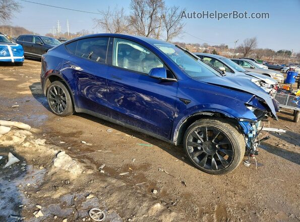 7SAYGDEE3NF481416 2022 TESLA MODEL Blue წინა მარჯვენა