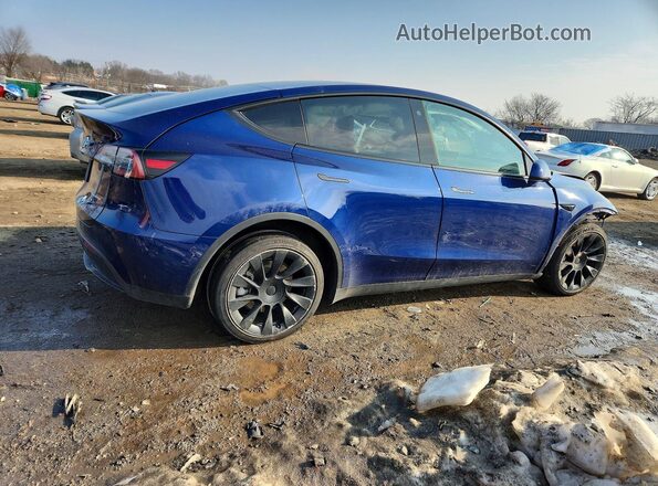 7SAYGDEE3NF481416 2022 TESLA MODEL Blue უკანა მარჯვენა