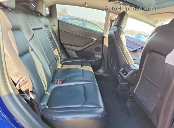 7SAYGDEE3NF481416 2022 TESLA MODEL Blue უკანა სალონის ხედი