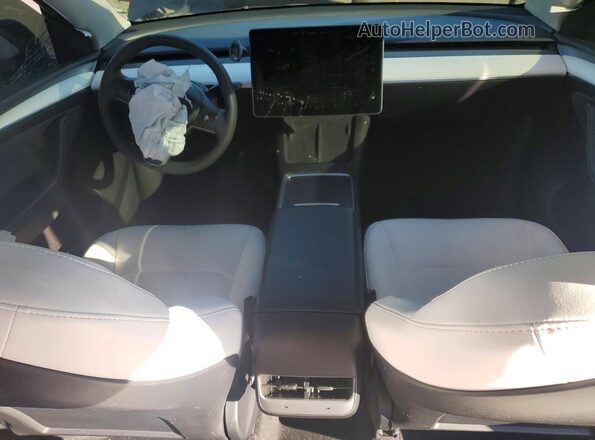 7SAYGDEE7RF986512 2024 TESLA MODEL Gray Вид панелі приладів