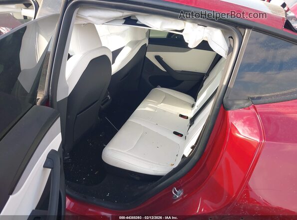 7SAYGDEE8TF431706 2026 TESLA MODEL Y Red VIN sticker view