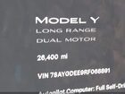 2024 Tesla Model Y Long Range Dual Motor All-wheel Drive Gray vin: 7SAYGDEE9RF068891