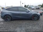 2022 Tesla Model Y Performance Dual Motor All-wheel Drive Gray vin: 7SAYGDEF7NF374104
