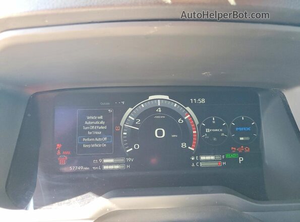 7SVAAAAAXSX004068 2025 TOYOTA SEQUOIA White Սարքավորումների վահանակի տեսք