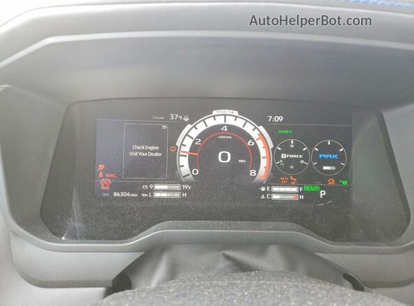 7SVAAABA5PX009913 2023 TOYOTA SEQUOIA White Widok zestawu wskaźników