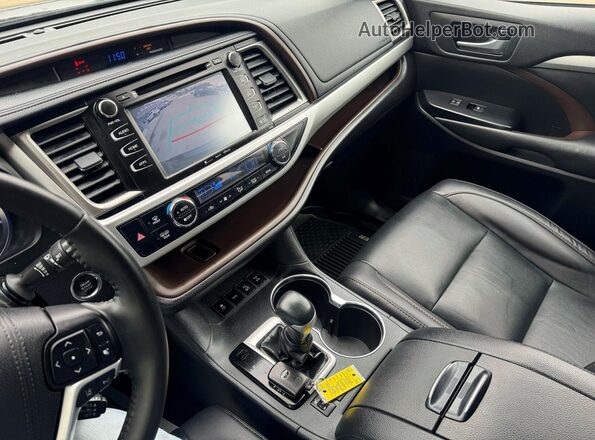 5TDJZRFH8KS950263 2019 TOYOTA HIGHLANDER Черный Панорамный вид салона 360°