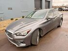 2018 Infiniti Q50 Luxe Charcoal vin: JN1EV7AP9JM354883
