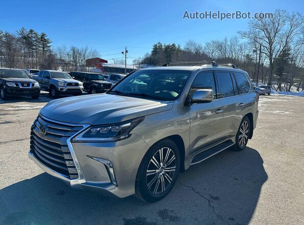 JTJHY7AX1J4257689 2018 LEXUS LX Золотой Задняя правая четверть