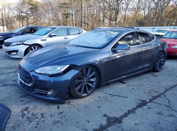 5YJSA1E28GF133929 2016 TESLA MODEL Серый Задняя левая четверть