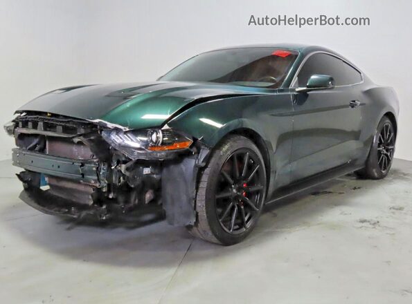 1FA6P8K05K5501642 2019 FORD MUSTANG Зеленый Задняя правая четверть