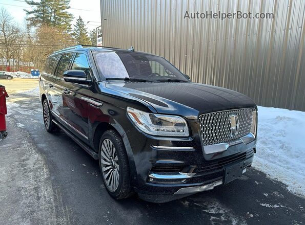 5LMJJ3LT7KEL21377 2019 LINCOLN NAVIGATOR Черный Задняя левая четверть