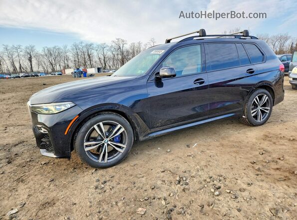 5UXCX4C55KLS37056 2019 BMW X7 Синий Задняя левая четверть