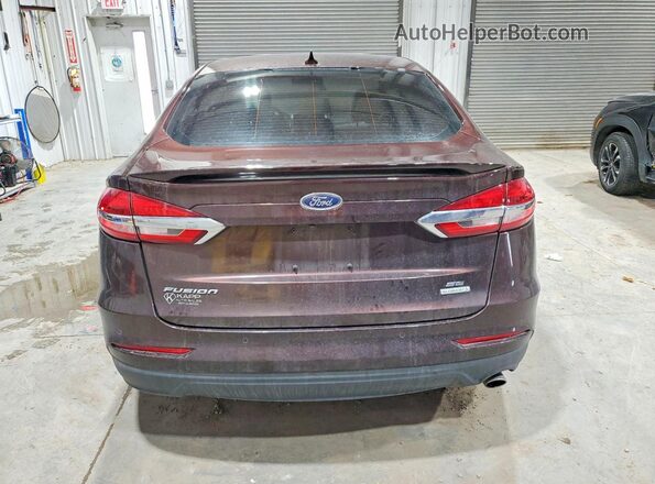 3FA6P0HD7KR176789 2019 FORD FUSION Коричневый Вид салона спереди