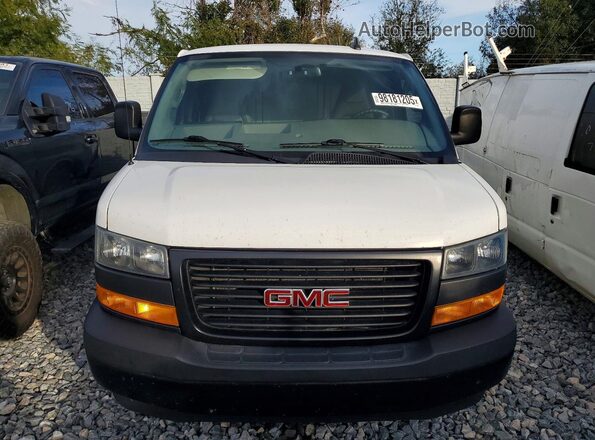 1GTW7AFP4P1111896 2023 GMC SAVANA White Вид ззаду