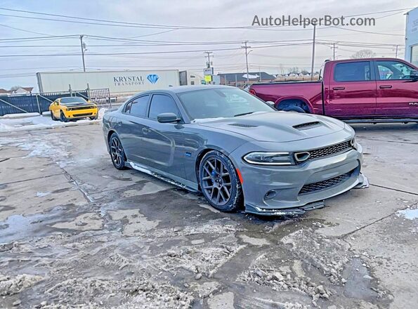 2C3CDXGJ1KH662732 2019 DODGE CHARGER Серый Задняя левая четверть