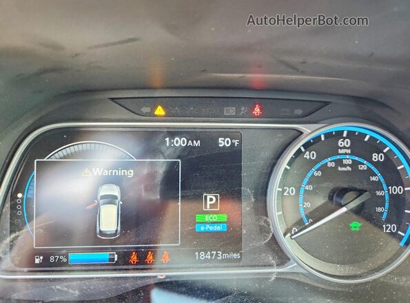 1N4AZ1BV2PC556348 2023 NISSAN LEAF Серый Вид задних сидений