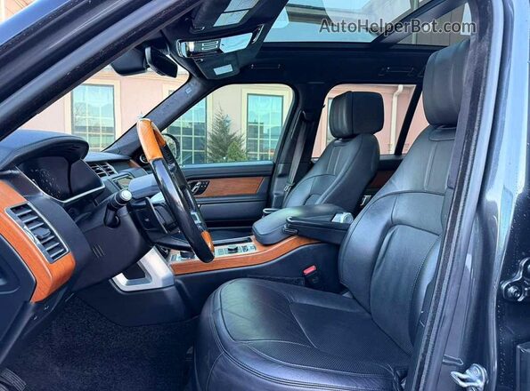 SALGS2RE1JA393000 2018 LAND ROVER RANGE ROVER Black Widok wnętrza 360 stopni