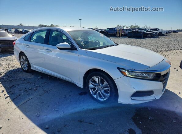 1HGCV1F13KA091896 2019 HONDA ACCORD White წინა ხედი