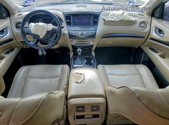 5N1DL0MN8KC548212 2019 INFINITI QX60 Blue Вид щитка приладів