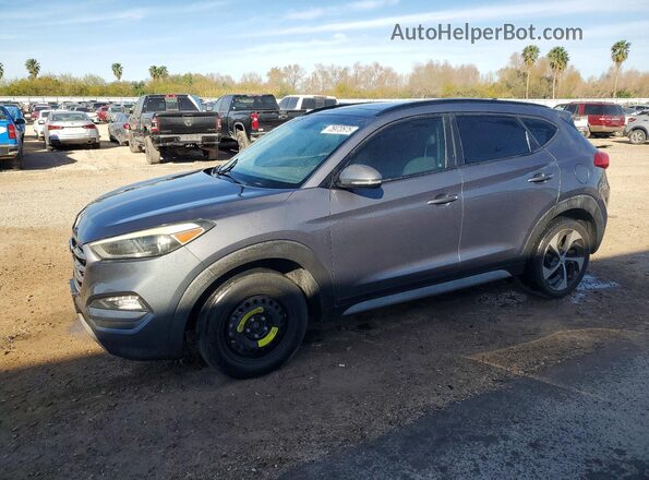 KM8J33A23JU629142 2018 HYUNDAI TUCSON Серый Задняя левая четверть