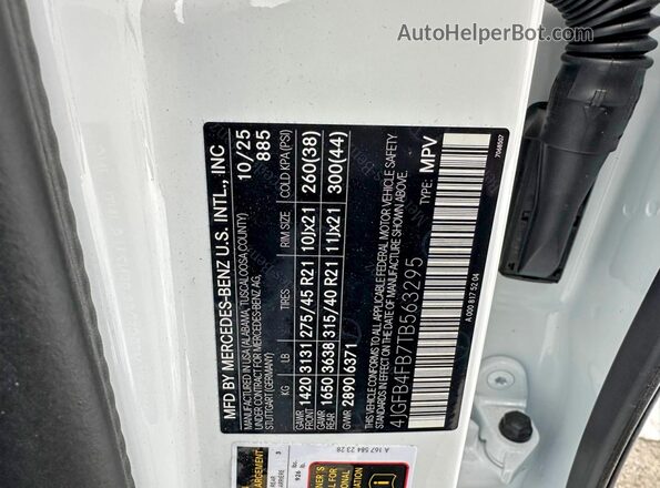 4JGFB4FB7TB563295 2026 MERCEDES-BENZ GLE Белый Вид задней части салона