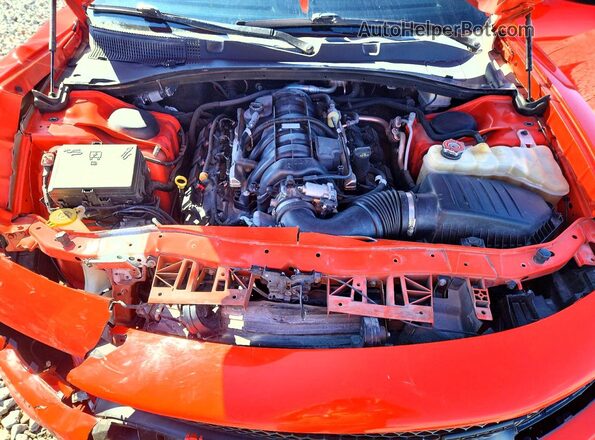 2C3CDXCT2MH588599 2021 DODGE CHARGER Orange Engine compartment view