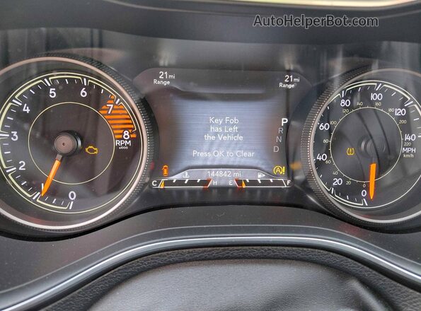 1C4PJMDX9KD379618 2019 JEEP GRAND CHER Бордовый Вид щитка приборов
