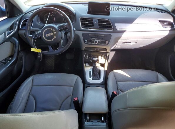 WA1ECCFS0HR012366 2017 AUDI Q3 Gray Вид щитка приладів