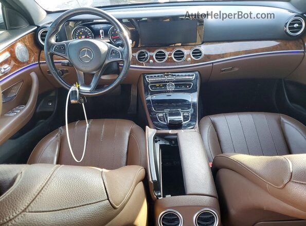 WDDZF4KB8HA098329 2017 MERCEDES-BENZ E White Vista del cuadro de instrumentos