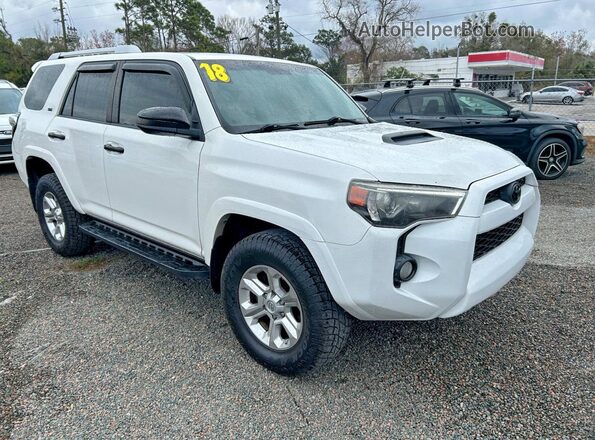 JTEBU5JR1J5557314 2018 TOYOTA 4RUNNER Белый Задняя левая четверть