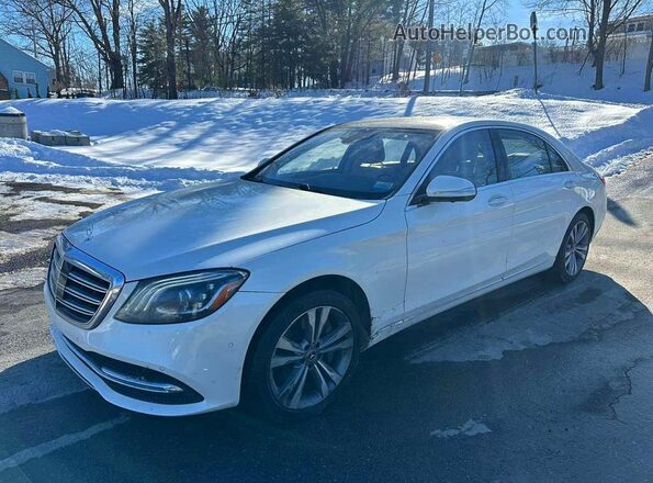 WDDUG8GB1KA436037 2019 MERCEDES-BENZ S Белый Задняя левая четверть