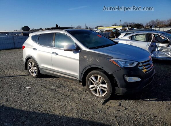 5XYZW4LA9GG346344 2016 HYUNDAI SANTA Silver Widok z przodu