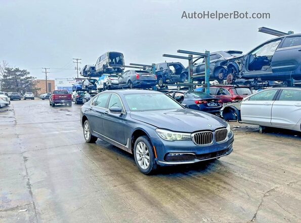 WBA7E4C54JGV23896 2018 BMW OTHER Синий Задняя левая четверть